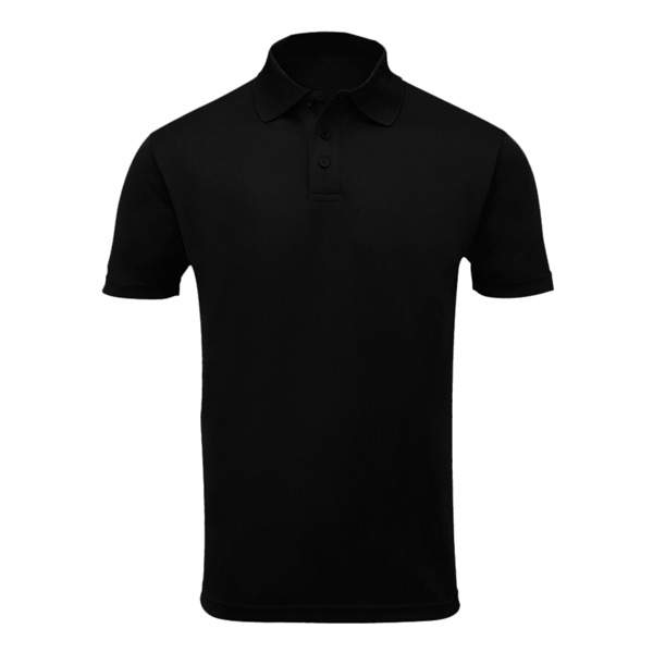 Black Collar Neck Matty PC T shirt